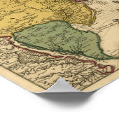 1685 Map - New Belgium, The New World, New England ポスター (角)