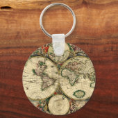 1689ギフト世界地図 キーホルダー (正面)