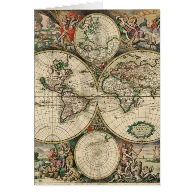 1689年からの世界地図 (正面)
