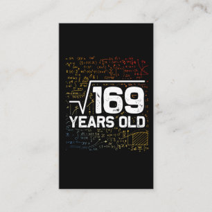 169の数学ユーモアの13歳の誕生日のルート 名刺