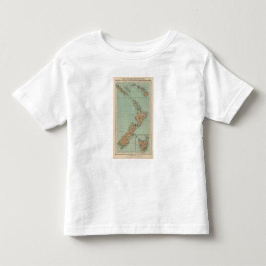 169ニュージーランド、ハワイ、タスマニア トドラーTシャツ (正面)