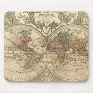 1690ギヨーム旧世界地図 マウスパッド