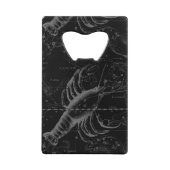 1690年頃のがん星座マップブラックヘベリーウス クレジットカード栓抜き (正面)