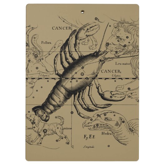 1690年頃の天脈層によるがん星座 クリップボード (裏面)