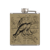 1690年頃の天脈層によるがん星座 フラスク (裏面)