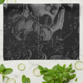 1690年頃の天脈星座 キッチンタオル (折り畳み)