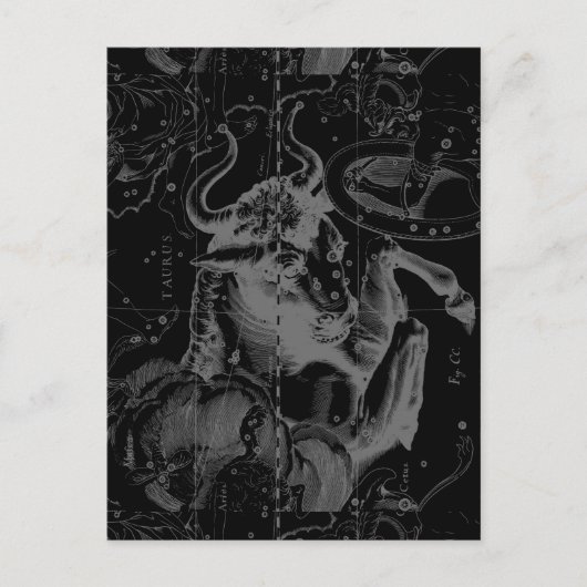 1690年頃の天脈星座 ポストカード (正面)