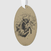 1690年頃の高天座の地図 オーナメント (正面)