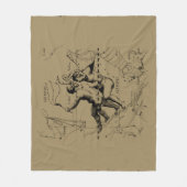 1690年頃ジェミニ星座の地図Hevelius フリースブランケット (正面)