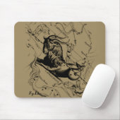 1690年頃山羊座の星座の地図Hevelius マウスパッド (マウス)