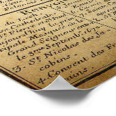 1691年フランスののポディルスカイの地図 ポスター (角)