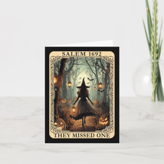 1692ハロウィンウィッチ彼ら恋しく思は1つのタロットカードを見る カード (正面)