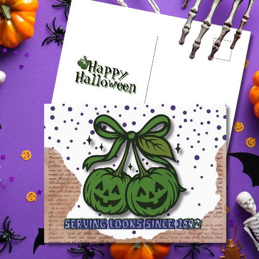 1692年のグリーンパンプキンコケット以来の外観を提供 シーズンポストカード