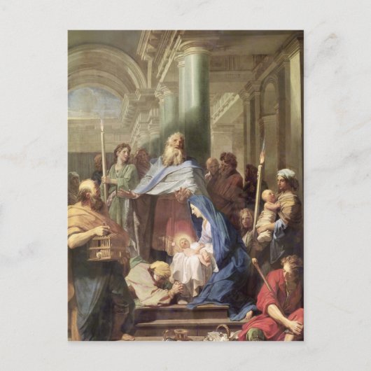 1692年のテンプルでの発表 ポストカード (正面)