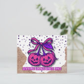 1692年のピンクカボチャのコケット以来の外観を提供 シーズンポストカード (スタンド正面)