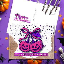 1692年のピンクカボチャのコケット以来の外観を提供 シーズンポストカード