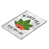 1692年バジルトマト以来のマリーナラ法葉法 ノートブック (左側)