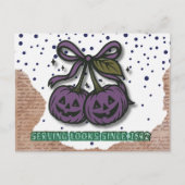1692年パープルカボチャのコケット以来の外観を提供 シーズンポストカード (正面)