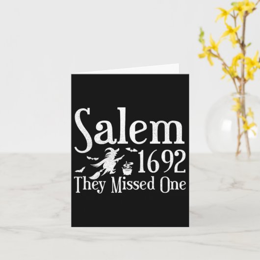 1692彼らは恋しく思1サレムハロウィン動揺して1 カード (黄色い花)