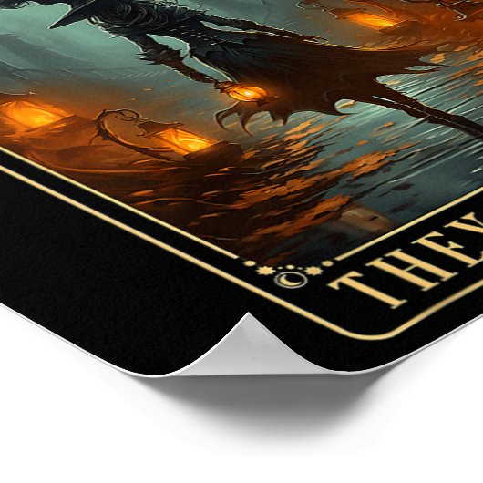 1692彼ら恋しく思は一つのハロウィーンの魔女 ポスター (角)