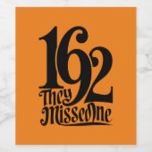 1692彼ら恋しく思は一つの魔女ハロウィン不気味シーズン ワインラベル (シングルラベル)