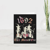 1692 サレムでは一件逃した あなたもハロウィーンで一件逃した カード (正面)