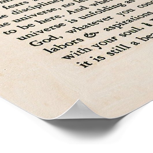 1692 - Desiderata ポスター (角)