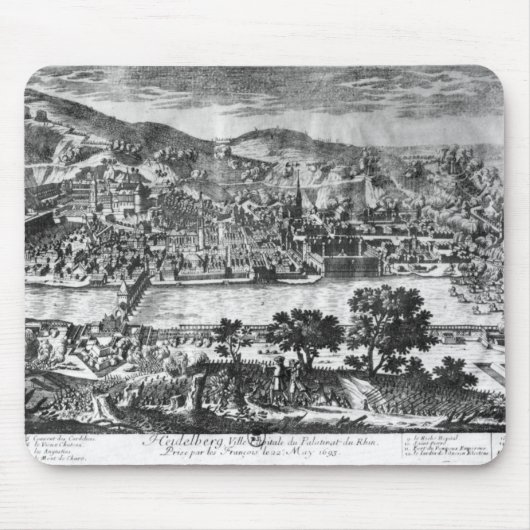 1693年5月22thのハイデルベルクの取得 マウスパッド (正面)
