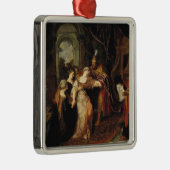 1697年の前のAhasuerusの前のエスター、 メタルオーナメント (右)