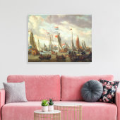 1698年1月にイギリスを訪れたTsar Peter I キャンバスプリント (インサイチュ (リビング))