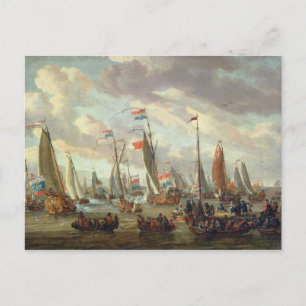 1698年1月にイギリスを訪れたTsar Peter I ポストカード