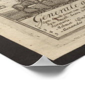 1699 Treaty of Karlowitz Plan, Map of the Europe ポスター (角)