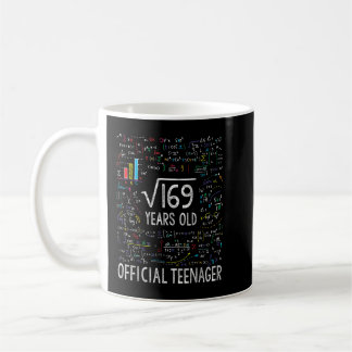 169 13歳の公式10代の若者の平方根 コーヒーマグカップ