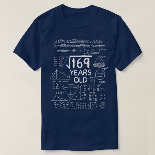 169 13歳の平方根13誕生日ギフト Tシャツ (デザイン正面)