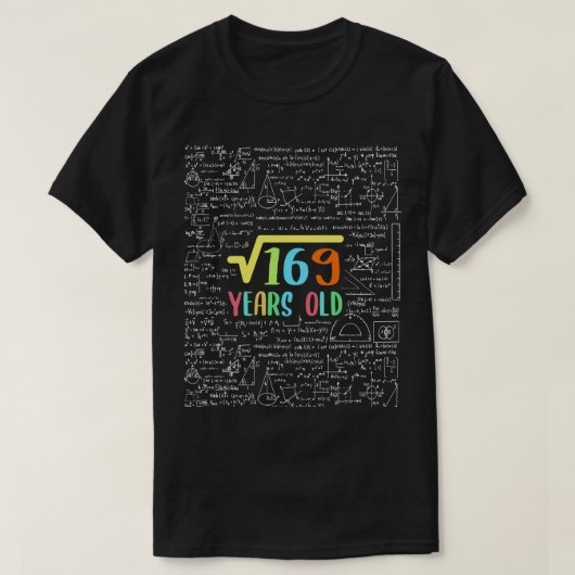169 13誕生日の平方根 Tシャツ (デザイン正面)