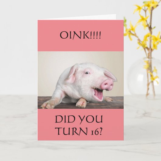 **16**コメディアピグカードの誕生日ユーモア カード (黄色い花)