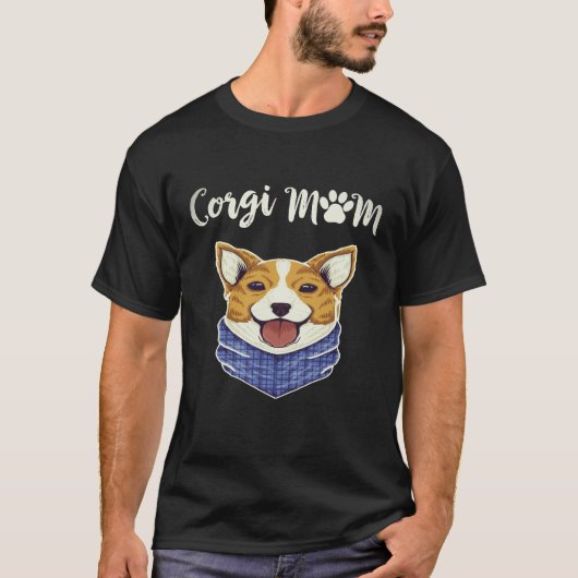 16 コーギーママ コーギー Tシャツ (正面)