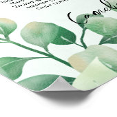 16 テーブル グリーン フォト ウェディング 着席 ウェルカム ポスター (角)