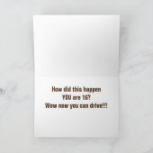 「16」ハッピーバースデー カード (内部)