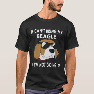 16 ビーグルが連れて行けないなら行かない ビーグル Tシャツ