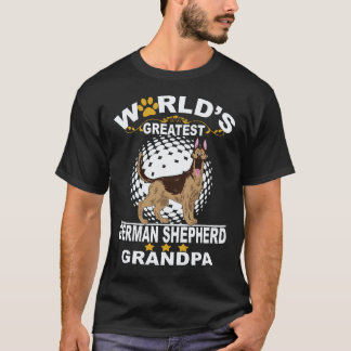 16 世界で一番すごいジャーマンシェパード おじいちゃん ドイツ Tシャツ