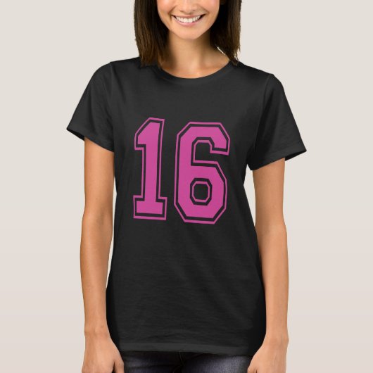 16 数字 バーシティ Tシャツ (正面)