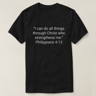 16. 「私はキリストによってすべてのことができる」 Tシャツ