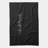 16.航空機の心拍I航空航空機Faが大好き キッチンタオル (縦)