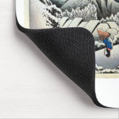 16.蒲原宿、広重蒲原宿、広重、浮世絵 マウスパッド (コーナー)