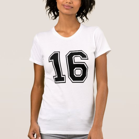 16 16 varsity num tシャツ (正面)