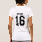 16 16 varsity num tシャツ (裏面)