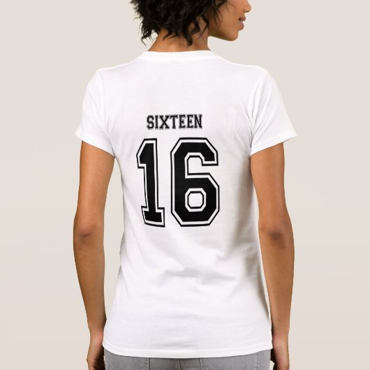 16 16 varsity num tシャツ (裏面)