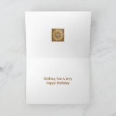 16/17世紀地図航海のハッピーバースデーカード カード (内部)