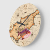 16/17世紀地図航海の時計 ラージ壁時計 (傾斜)